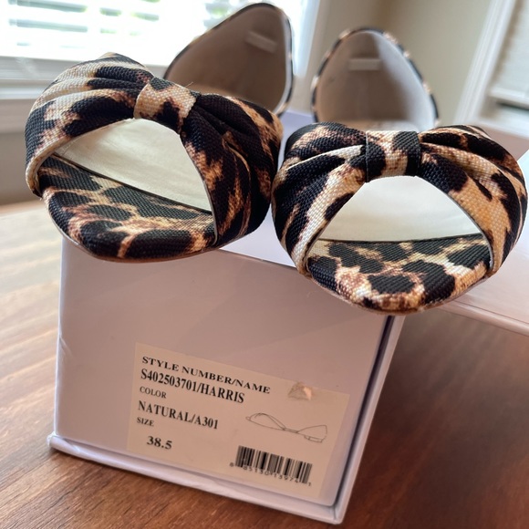 Alice and Olivia by Stacey Bendet leopard print flats 38.5 - Picture 10 of 11